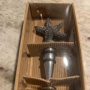 Mud pie Starfish bottle topper